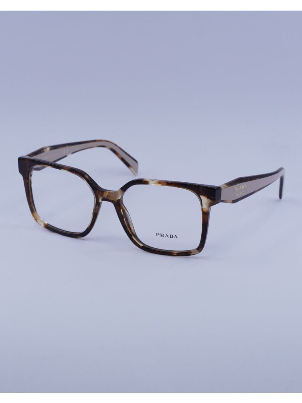 Prada PRB03V 07R1O1 Eyeglasses Havana Caramel 54mm Square Frame
